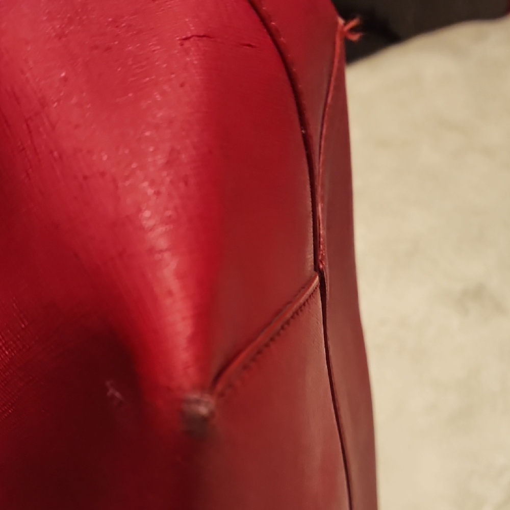 DKNY Cherry Red Women's Tote - Picture 14 of 16